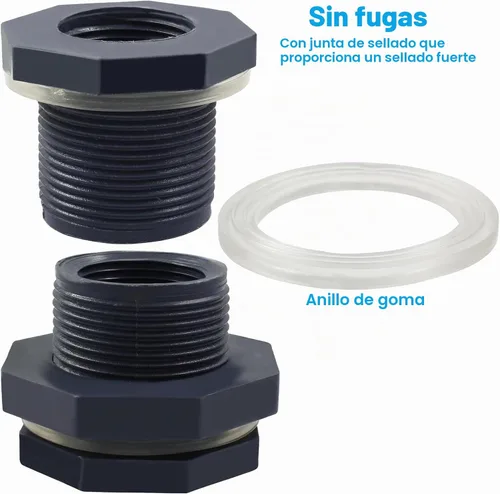 Vista 3 de Juego de 2 accesorios de PVC de 1 pulgada