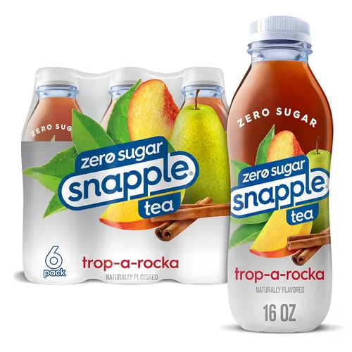Vista 21 de Snapple Té de melocotón, botella de plástico reciclada de 16 onzas líquidas, paquete de 12
