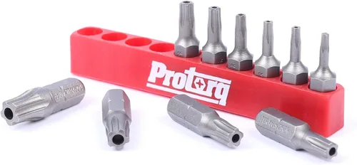 Vista 4 de Protorq TORX PLUS IPR, Bits de seguridad a prueba de manipulación Torx Plus de 5 puntas (IPR 7-IPR 40), 25mm, 10 piezas, acero S2 de alta calidad