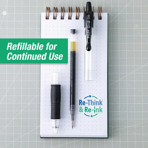 Vista 6 de Pilot G2 - bolígrafo de punta extrafina y retráctil de calidad prémium, de tinta de gel