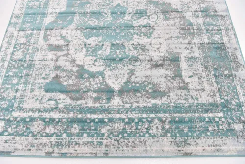 Vista 331 de Unique Loom Colección Sofia - Alfombra de área Salle Garnier (7' 1" x 10' Rectángulo, Borgoña/ Marfil)