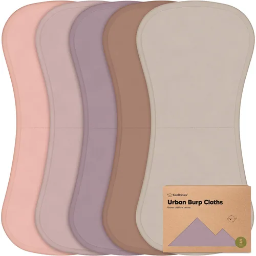Vista 17 de Paños orgánicos para eructos para bebés niños y niñas, paquete de 5 paños de algodón súper absorbentes para bebés, trapos suaves y afelpados