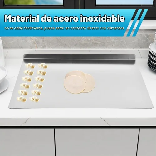 Vista 5 de Tabla de cortar del acero inoxidable con el labio, tablas de cortar