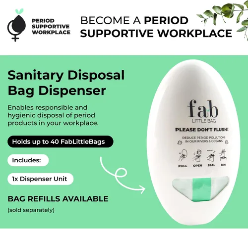 Vista 2 de Fab Little Bag Sostenedor de bolsas desechables de higiene femenina para tampones y toallas sanitarias, dispensador de productos de cuidado femenino