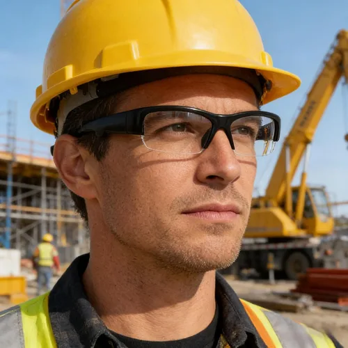 Vista 2 de Gafas inteligentes Bluetooth con audio de oído abierto, control de voz, altavoz incorporado, lente transparente