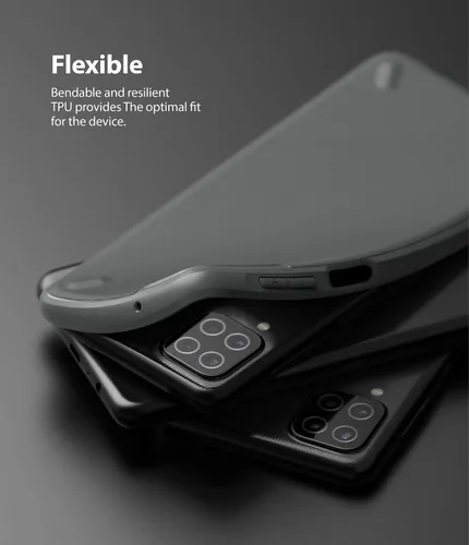 Vista 4 de Ringke Onyx - Funda compatible con Samsung Galaxy A12 (6.5 pulgadas), antihuellas dactilares, antideslizante, agarre cómodo, resistente, duradera, a