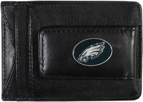 Vista 8 de Portadocumentos clip de piel para dinero NFL