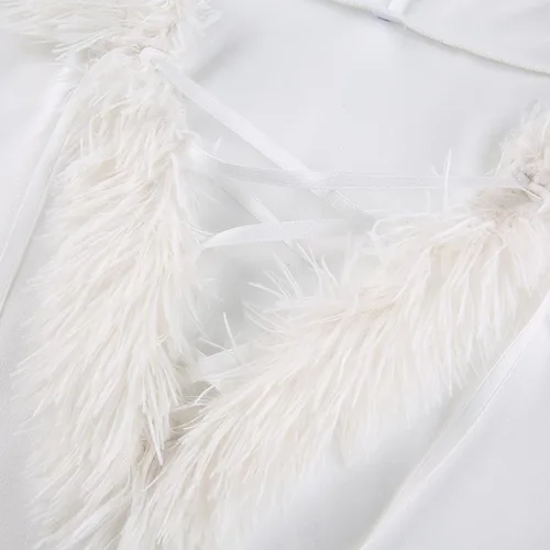 Vista 6 de Vestido corto de Navidad con capucha y ribete peludo para mujer, vestido corto ajustado ajustado Y2K sexy para fiesta de Navidad, ropa de club