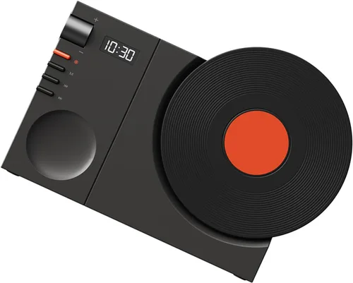 Vista 6 de Altavoz Bluetooth retro, tocadiscos vintage, altavoz Bluetooth, altavoz fonógrafo clásico a la antigua, tocadiscos, regalo creativo de aspecto lindo