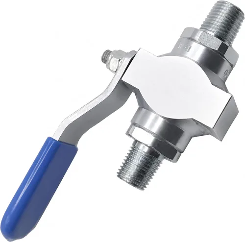 Vista 9 de Bedford Precisión 29-1443 1/4" NPT(MBE) Teflon 5000 PSI válvula de bola, pieza de repuesto para Graco