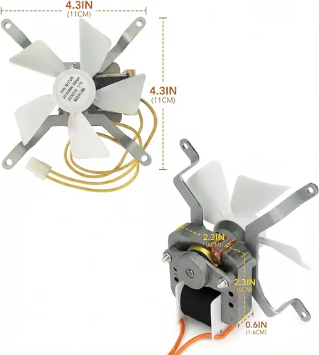 Vista 3 de Bbqzone Kit de ventilador de inducción de parrilla piezas de repuesto para todas las parrillas de madera Pit Boss, Traeger, Camp Chef