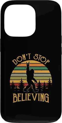 Vista 10 de Don't Stop Believing Bigfoot Rock And Roll Sasquatch Case for iPhone 16