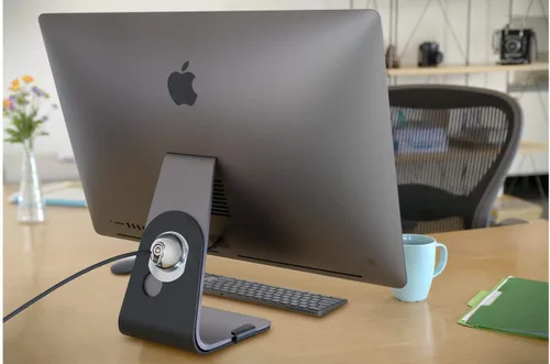 Vista 2 de Kensington SafeStand - Estación de bloqueo universal con llave para iMac (K67822WW), cromada