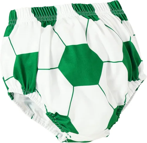 Vista 5 de Ropa para bebé niño, trajes de fútbol con temática de deportes de fútbol, accesorios de fotos, mameluco con tirantes, pantalones cortos