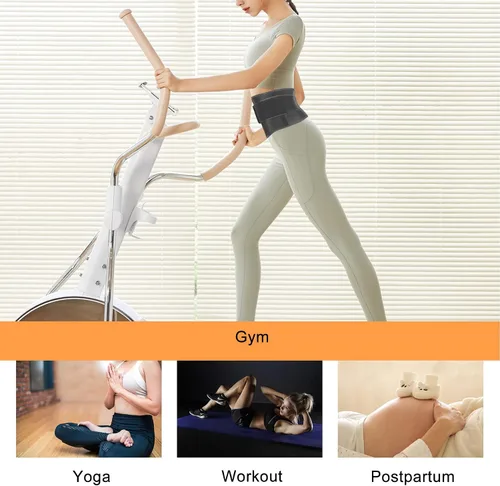Vista 8 de Atbuty Entrenadores de cintura de torso corto para mujer, corsé debajo del busto, de látex, faja deportiva de reloj de arena