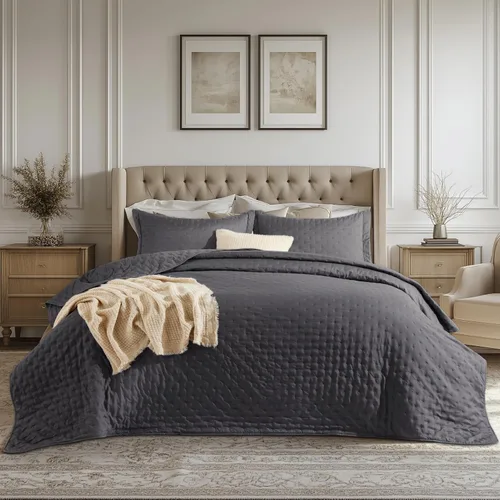 Vista 11 de Bedsure Edredón individual – Ropa de cama ultrasuave individual XL para decoración de dormitorio, edredón ligero para todas las estaciones, colcha