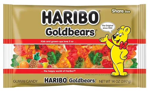 Vista 6 de Haribo Gummi Candy, Goldbears, 2 onzas (paquete de 4)
