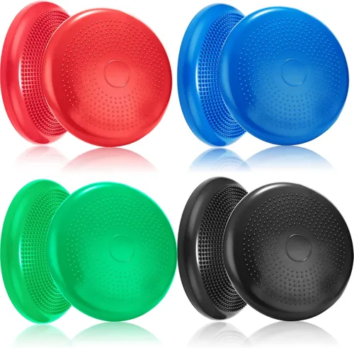 Vista 11 de Jerify 4 Piezas Cojín de Equilibrio Inflable Flexible para Asiento Oscilante, Almohadilla de Equilibrio de Estabilidad, Disco de Equilibrio, Asiento