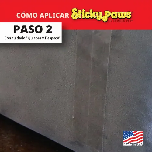 Vista 4 de Bandas de control de arañazos Sticky Paws, normal, Transparente