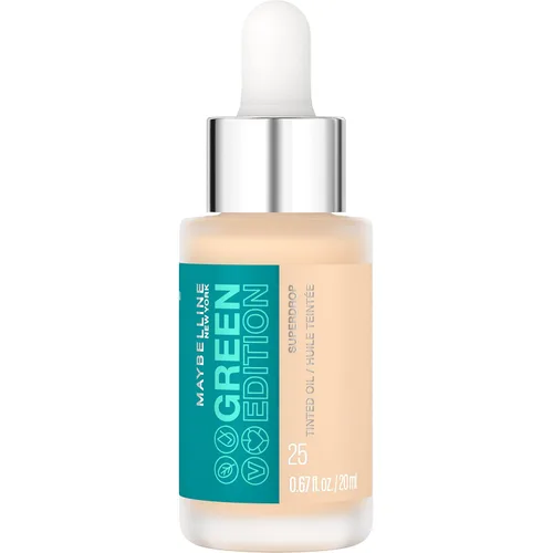 Vista 8 de Maybelline Green Edition Superdrop - Base de maquillaje de base de aceite tintado, base de cobertura natural ajustable formulada con aceite de 95