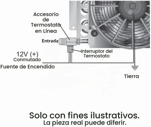 Vista 3 de Derale 13021 -6AN x -6AN Termostato de fluido en línea