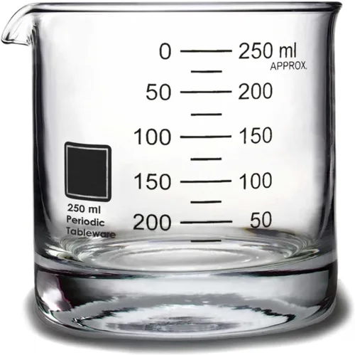 Vista 6 de Vasos Beaker Rocks – Vasos de whisky de base gruesa inspirados en el laboratorio por Periodic Tableware (juego de 2)