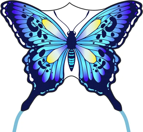 Vista 13 de Mariposa enorme cometa para niños y adultos, cuerda de una sola línea con cola fácil de volar para viajes a la playa, parque, juegos y actividades