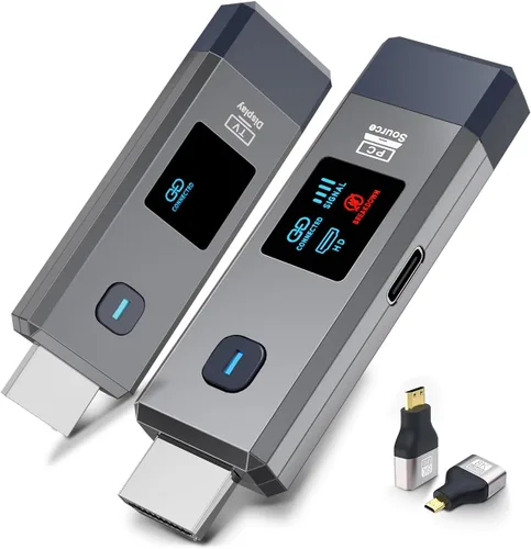 Vista 11 de Transmisor y receptor HDMI inalámbrico 328 pies/100m Extensor 1080P Salida Negro