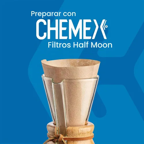 Vista 3 de Chemex Cafetera de vidrio para verter - Serie clásica - 3 tazas - Embalaje exclusivo Cafetera de goteo manual, vidrio de borosilicato no poroso