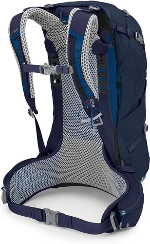 Vista 5 de Osprey Stratos 24L Mochila de senderismo para hombre, azul cetáceo