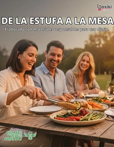 Vista 4 de Pinzas de cocina Boxiki Kitchen para cocinar con puntas de madera - Pinzas de madera ideales para barbacoa, ensalada, tostadora, pan y encurtidos