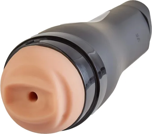 Vista 3 de Satisfyer Masturbador clásico para hombre, copa de masturbación masculina, vagina de bolsillo, Stroker, realista, texturizado, incluye inserto