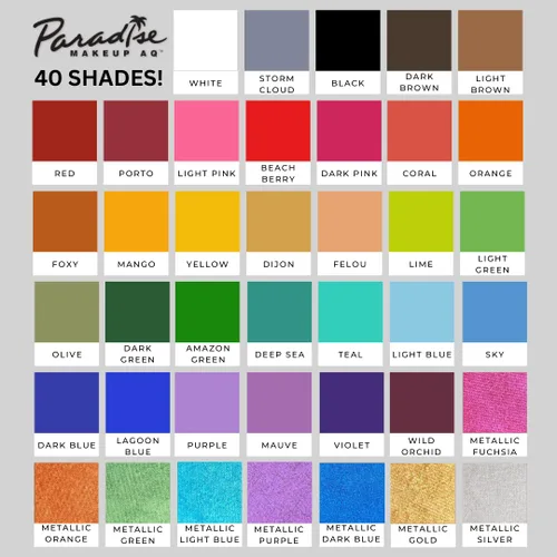 Vista 10 de Maquillaje Mehron Paradise AQ - Recambio de maquillaje (0.25 onzas) (Azul oscuro metálico)