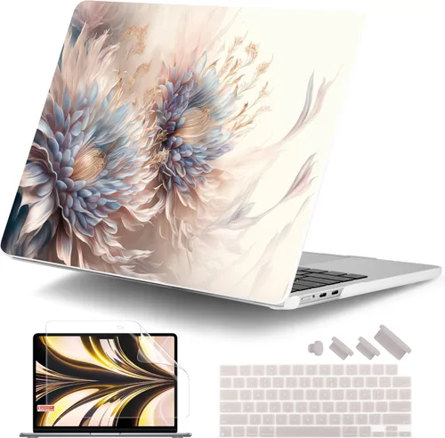 Vista 37 de [Usado] DONGKE Funda para MacBook Air M4 de 13.6 pulgadas 2025 2024 2023 2022 Modelo A3240 A3113 A2681 M3 M2 Chip, carcasa rígida de plástico