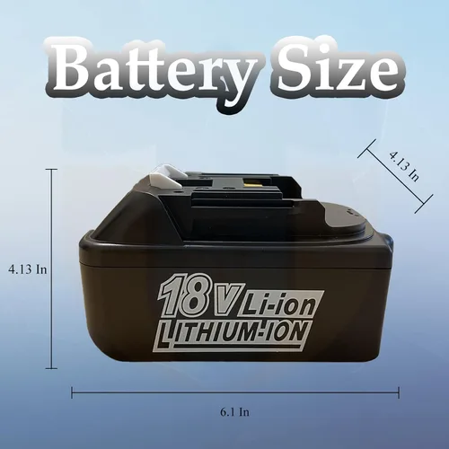Vista 3 de 2 Pack 5000mAh BL1850B Batteries and 14.4V-18V DC18RC Charger Replacement for Makita BL1850 BL1850B BL1860B BL1840 BL1830 BL1815 194204-5
