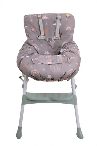 Vista 4 de Funda para carrito de compras para bebé niña y niño Funda resistente al agua para silla alta con bolsa para teléfono y bolsillo Funda de carrito