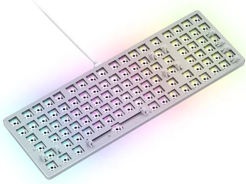 Vista 10 de Glorious Gaming - Kit de teclado para juegos personalizado GMMK 3 Barebones con perilla, teclado mecánico compacto 65%, sistema de juntas modulares