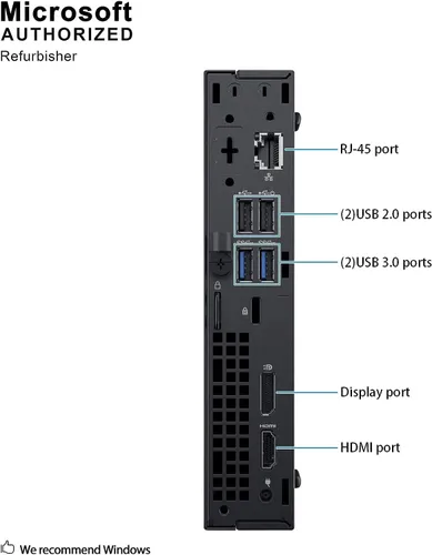 Vista 5 de Dell Microcomputadora de escritorio Opticlex 3060, Intel i5-8400 2.1GHz, memoria de 16 GB, SSD de 512 GB, teclado y mouse con cable, Windows 10 Pro