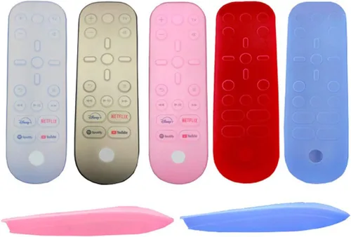 Vista 2 de Kingjinglo Funda protectora de silicona para control remoto compatible con multimedia a prueba de caídas lavable funda protectora de silicona