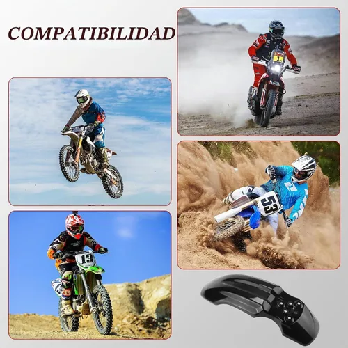 Vista 3 de Nuevo Olym plástico rueda delantera guardabarros motocicleta Fender Protector negro