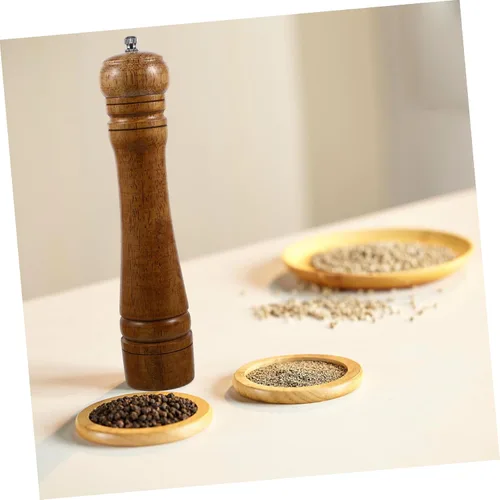 Vista 9 de Molino manual de pimienta de madera Construcción sólida fácil de limpiar para uso doméstico y cocina