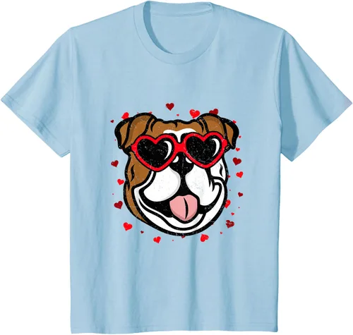 Vista 9 de Bulldog Valentine - Camiseta para amantes de las gafas de sol para perros, Negro
