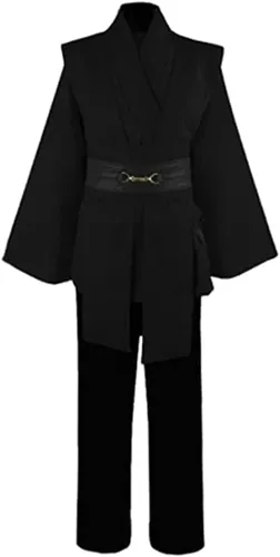 Vista 2 de Adult Mens Costume Robe Cosplay Halloween Cloak Tunic Belt Set