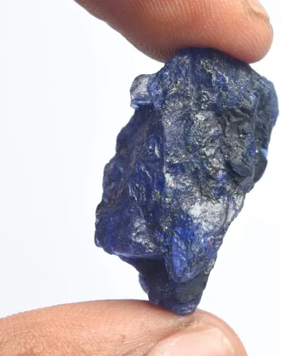 Vista 3 de GEMHUB Cristal curativo de zafiro azul de alta calidad de 55.00 quilates, zafiro natural, piedra preciosa suelta sin cortar, Gema, azul