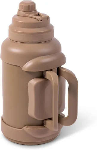 Vista 2 de Manna Titan - Jarra aislada al vacío de acero inoxidable, 2,3 L, color avellana