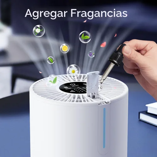 Vista 8 de Purificadores de aire para dormitorio y hogar de 430 pies cuadrados, MOOKA filtro HEPA H13 purificador de aire pequeño portátil con cable USB