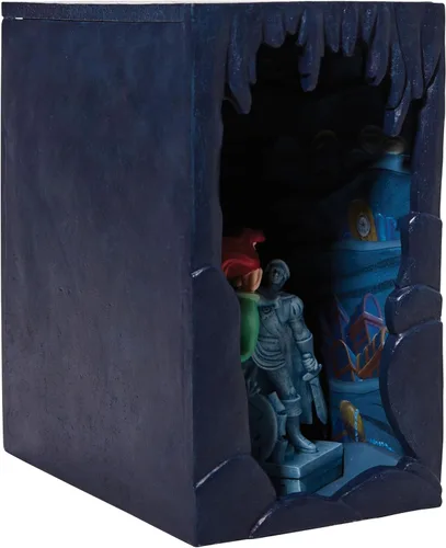 Vista 3 de Enesco Disney Showcase - Soporte para libros iluminado de la gruta secreta de Ariel's Secret Grotto, pintada a mano, hecha a mano, coleccionable