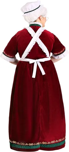 Vista 4 de Disfraz de Mrs. Claus para mujer, talla grande