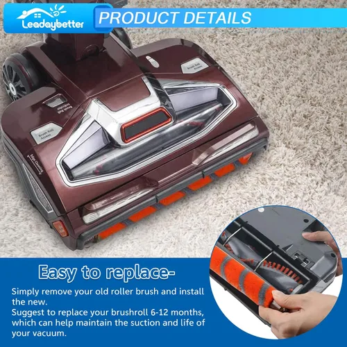 Vista 6 de Leadaybetter Kit de repuesto de rodillo de cepillo compatible con aspiradora Shark DuoClean NV800 NV801 NV803 UV810 HV380 HV381 HV381C HV382 HV383