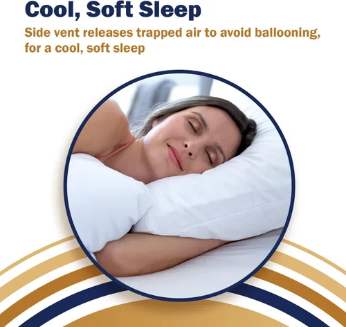 Vista 9 de CleanRest - Paquete de protección contra alergias y insectos de cama, funda de colchón impermeable (Queen) + protector de almohada (estándar/Queen)